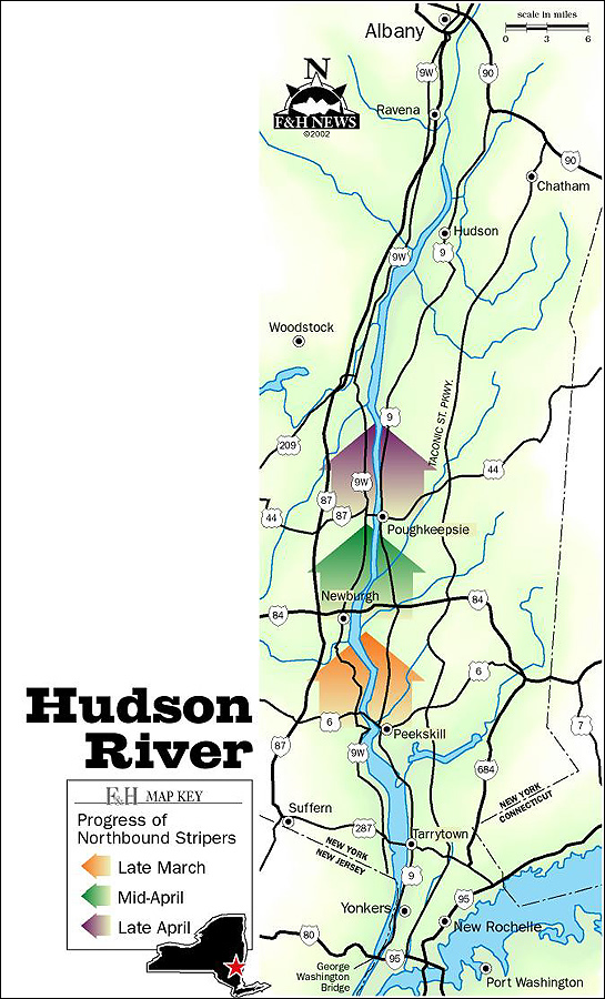 Hudson river map